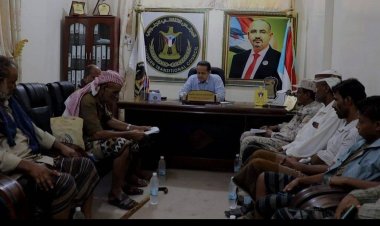 رئيس تنفيذية انتقالي لحج يلتقي عدد من مشائخ وأعيان العند