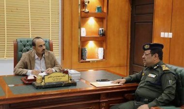 المحافظ بن ماضي يطلع على برامج التحديث بكلية الشرطة بحضرموت