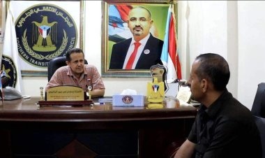 رئيس تنفيذية انتقالي لحج يلتقي مدير الدراسات العليا والبحث العلمي بجامعة لحج