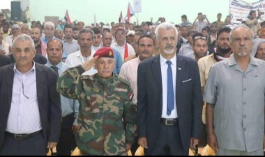 القيادة المحلية لانتقالي الضالع تحيي ذكرى ثورة أكتوبر بمهرجان خطابي وفني