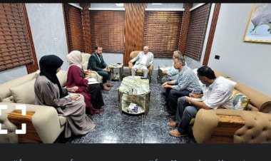 وزير المياه والبيئة يبحث مع رئيس بعثة منظمة الهجرة الدولية التنسيق المشترك