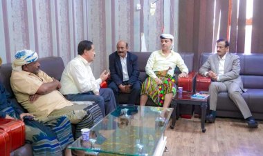 باعوم والشقي ولحمر يلتقون بمحافظ محافظة شبوة