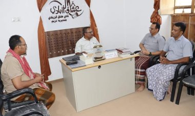 انتقالي حضرموت يطلع على عمل نادي عشاق الزربادي بمديرية تريم