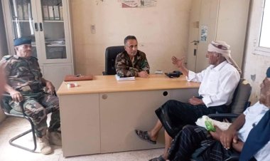 رئيس تنفيذية انتقالي مودية يطلع على أوضاع إدارة الأمن بالمديرية