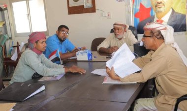 إنتقالي غيل باوزير يدشن عملية إنشاء قاعدة بيانات أسر  الشهداء بالمديرية