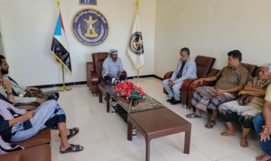 رئيس تنفيذية انتقالي شبوة يلتقي مدير عام مديرية بيحان