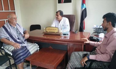 نائب رئيس تنفيذية انتقالي أبين يلتقي رئيس انتقالي لودر ويناقشان الوضع الخدمي بالمديرية