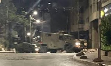 قوات الاحتلال تداهم بلدة دير أبو مشعل برام الله