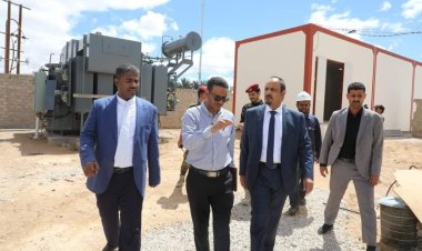 محافظ حضرموت يتفقد الموقع العام المخصص لمشروع محطة كهرباء الرئيس 50 ميقاواط