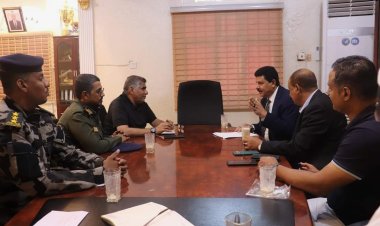 العميد المنهالي يلتقي لجنة التحقيق الوطنية لمناقشة وضع حقوق الإنسان بحضرموت