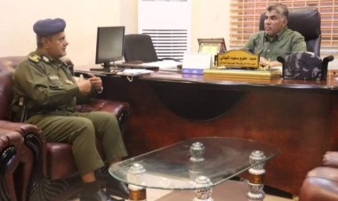 العميد المنهالي يناقش مع مدير أمن غيل باوزير سبل تعزيز الأوضاع الأمنية