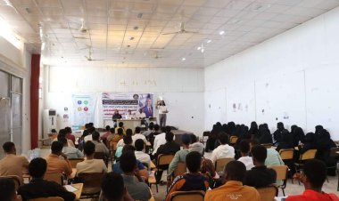 انتقالي المهرة ينظم ندوة حول أضرار الإدمان الإلكتروني لطلاب المعاهد الفنية