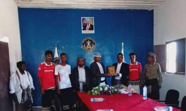 انتقالي مرخة يكرم فريق شباب مرخة بمناسبة فوزه بكأس المحافظة