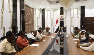 محافظ حضرموت يلتقي لجنة صيادي مدينة شحير