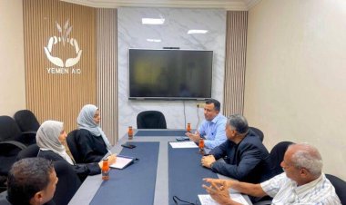 يمن ايد تناقش مع القائم بأعمال محافظ العاصمة عدن انشاء خط كهربائي ساخن لمستشفى الصداقة