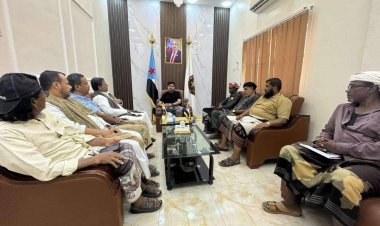 رئيس تنفيذية انتقالي المهرة يلتقي باللجنة التحضيرية لإشهار المنسقية الجنوبية المجتمعية بالمحافظة