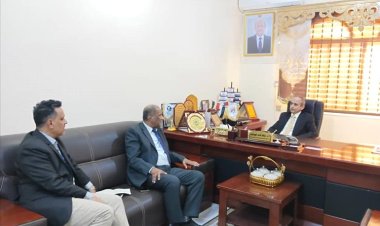 الوصابي يبحث مع رئيس جامعة سيئون أوضاع الجامعة والتحضيرات للمؤتمر العلمي الدولي الأول