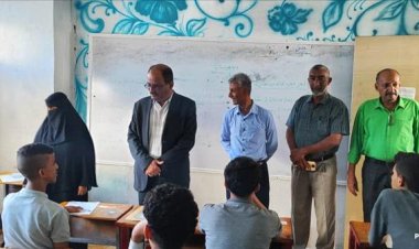 وكيل قطاع التعليم بوزارة التربية لملس يتفقد سير اختبارات الفصل الاول للعام الدراسي (2024-2025م) بمدارس العاصمة عدن