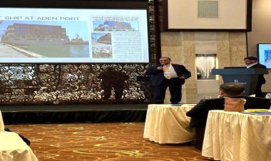 اختتام فعاليات الخط الملاحي"SEA LEGEND" الصيني حول وضع الملاحة في عدن