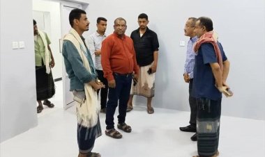 الوكيل الفني لحضرموت يتفقد عدد من المشاريع في مدينة بروم رفقة المدير العام للمديرية