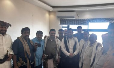 رئيس انتقالي شبوة يلتقي مدير أمن لحج وقائد اللواء الخامس دعم وإسناد