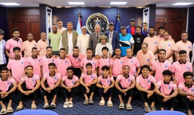 العاصمة عدن.. الكثيري يستقبل بعثة فريق نادي تضامن حضرموت