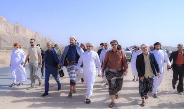 وصول فريق التواصل وتعزيز الوعي السياسي بالمجلس الانتقالي الجنوبي إلى شبوة