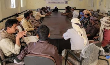 القيادة المحلية لانتقالي جردان تعقد اجتماعها الموسع الثالث من العام الجاري