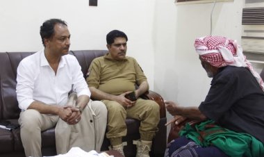 باعوم والمحمدي يناقشان مع المقدم سالمين الجويد باسلوم الأوضاع القبلية والسياسية في حضرموت