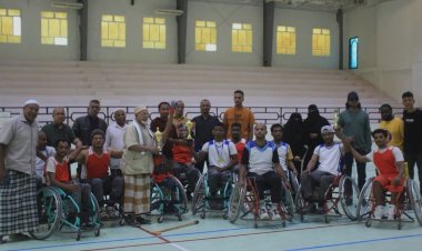 اختتام فعاليات البطولة التنشيطية لكرة السلة للكراسي المتحركة بوادي حضرموت بحضور قيادات المجلس الانتقالي