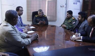 فريق التواصل وتعزيز الوعي السياسي بالمجلس الانتقالي يعقد لقاءً مع قيادة أمن ساحل حضرموت