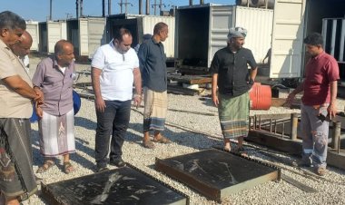 مدير عام مؤسسة كهرباء ساحل حضرموت يتفقد سير أعمال صيانة محطة توليد الريدة وقصيعر وأداء الفرع