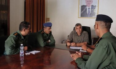 العميد المنهالي يستقبل فريق التوجيه المعنوي بوزارة الداخلية ويؤكد أهمية تكثيف الجانب التوعوي