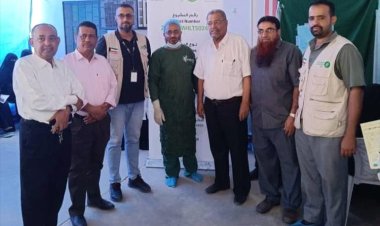 برعاية وزير الصحة ومحافظ أبين.. تدشين مخيم عمليات سحب المياه البيضاء بمنطقة باتيس