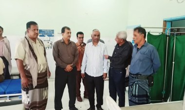 انتقالي أبين يتفقد المستشفى الريفي بمديرية زنجبار