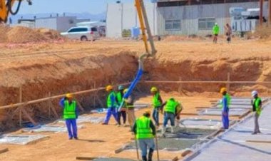 بدء صب قواعد محطة الطاقة الشمسية في شبوة بتمويل إماراتي