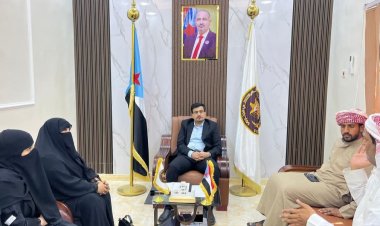 رئيس انتقالي المهرة يلتقي  اتحاد الحرفيين الجنوبيين للاطلاع على سير نشاط العمل .