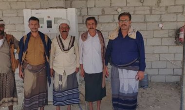 رئيس تنفيذية انتقالي شبوة يتفقد محطة الجنيدي للغاز المنزلي بمدينة عزان