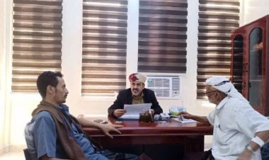 نائب رئيس الهيئة الاستشاريّة لشؤون الثأر والنزاعات القبلية يلتقي الاغبري والكعلولي بالعاصمة عدن