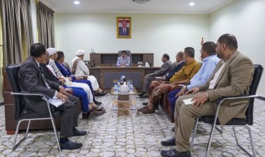 عضو مجلس القيادة الرئاسي البحسني يبحث مع لجنة قضاة حضرموت مطالبهم وسبل تحسين الوضع القضائي