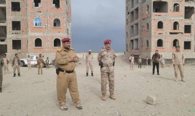 العميد المشوشي يتفقد جاهزية اللواء السادس دعم وإسناد المرابط بمحور أبين