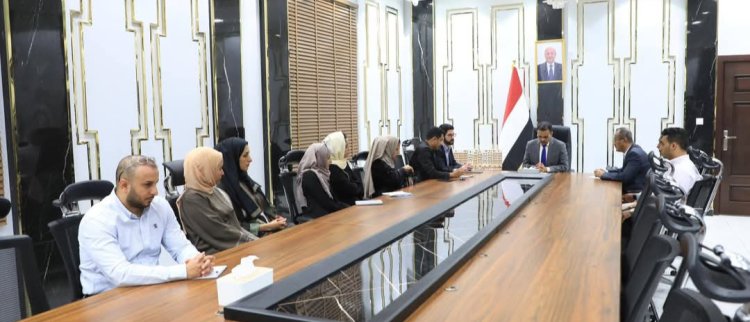 امين عام حضرموت يناقش مع مدير وحدة اليمن في منظمة برجهوف الألمانية سبل التنسيق والتعاون المشترك