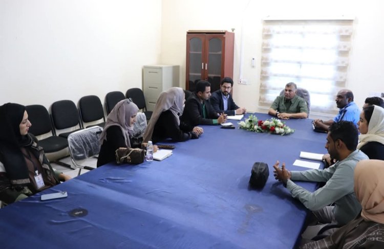 مدير الأمن والشرطة بساحل حضرموت يستقبل وفد منظمة ”برجهوف“ الألمانية في المكلا