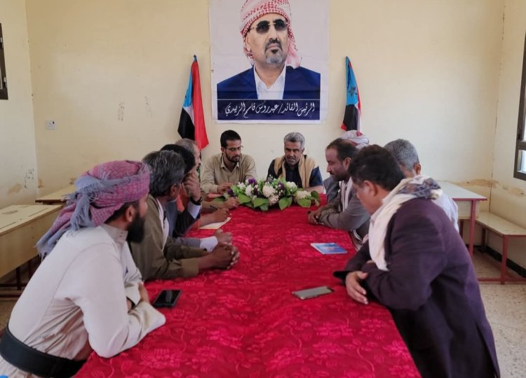 انتقالي شبوة ينفذ نزول ميداني لتقييم الأداء التنظيمي لتنفيذية انتقالي مرخة