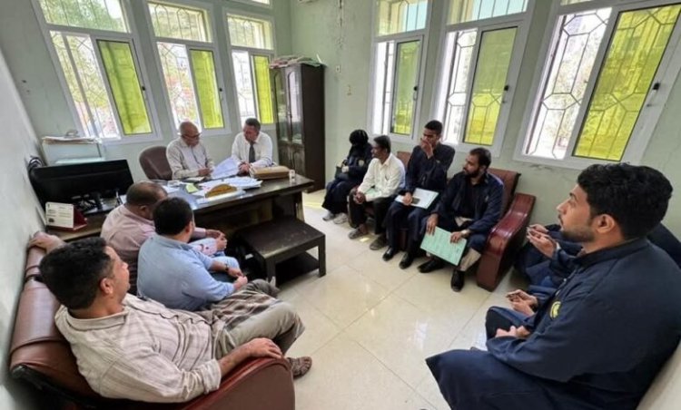 رئيس نيابة استئناف حضرموت يوجه بسرعة التصرف في القضايا قيد التحقيق