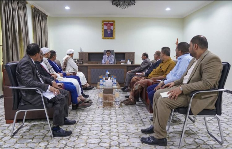 عضو مجلس القيادة الرئاسي البحسني يبحث مع لجنة قضاة حضرموت مطالبهم وسبل تحسين الوضع القضائي