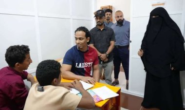 السقاف يتفقد مؤسسة الحق في الحياة بالعاصمة عدن