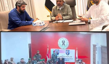 الرئيس الزُبيدي يترأس اجتماعًا موسعًا للقيادات العسكرية والأمنية بمناسبة الذكرى العاشرة لتأسيس قوات الحزام الأمني