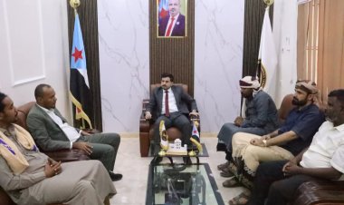 بن عفرار يستقبل رئيس وحدة الاعلام الحديث بقطاع الصحافة والاعلام الجنوبي ويناقش تطوير وتعزيز الاعلام في المحافظة