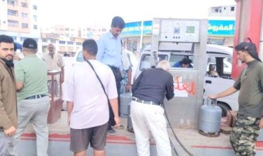 اغلاق عدد من محطات بيع الغاز المخالفة للتسعيرة المحددة بمديرية المنصورة.